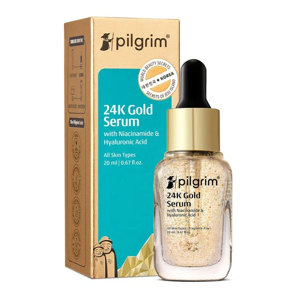 Pilgrim 24K Gold Serum with Mulberry & Niacinamide - 20 ml - Available at AfnoBazar Nepal