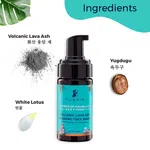 Pilgrim Volcanic Lava Ash Foaming Face Wash with Built-in Brush - 120 ml - Available at AfnoBazar Nepal