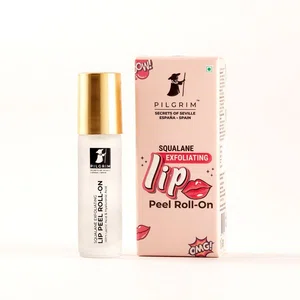 Pilgrim Squalane Exfoliating Lip Peel Roll-On with Lactic Acid - 6 ml - Available at AfnoBazar Nepal