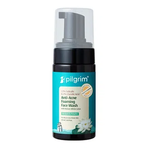 Pilgrim Salicylic & Glycolic Acid Anti-Acne Foaming Face Wash - 120 ml - Available at AfnoBazar Nepal