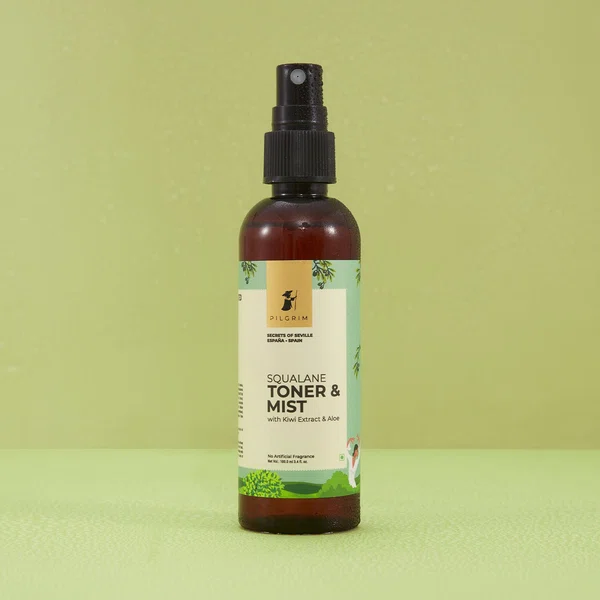 Pilgrim Spanish Squalane Toner & Mist with Kiwi & Aloe - 100 ml - Available at AfnoBazar Nepal