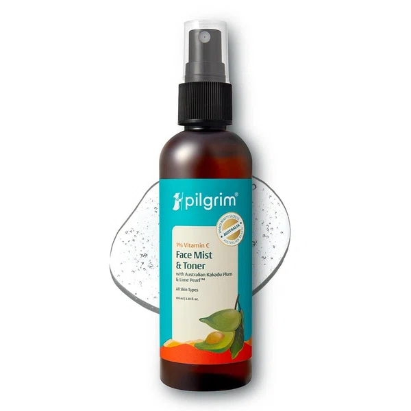 Pilgrim 1% Vitamin C Toner with Kakadu Plum & Niacinamide - 100 ml - Available at AfnoBazar Nepal