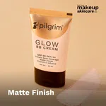 Pilgrim Glow BB Cream with SPF 50 & Kakadu Plum Vitamin C - Almond Glow (30 ml) - Available at AfnoBazar Nepal