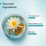 Pilgrim 24K Gold Gel Face Wash with Lactic Acid & White Lotus - Available at AfnoBazar Nepal