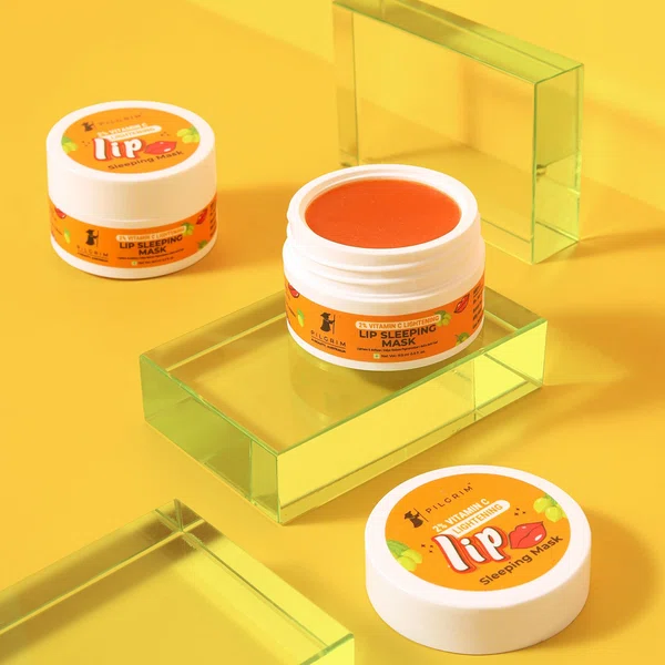 Pilgrim 2% Vitamin C Lightening Lip Sleeping Mask - 9 ml - Available at AfnoBazar Nepal