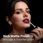 Pilgrim Matte Me Up! Liquid Lipstick - Wine Spill (3 ml) - Available at AfnoBazar Nepal