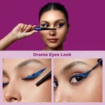 Pilgrim Oh The Drama! Metallic Liquid Eyeliner - Blue Rebel (3.5 ml) - Available at AfnoBazar Nepal