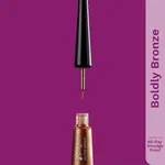 Pilgrim Oh The Drama! Metallic Liquid Eyeliner - Boldly Bronze (3.5 ml) - Available at AfnoBazar Nepal