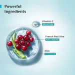 Pilgrim French Red Vine Youthful Glow Gel Face Wash with Vitamin C & Aloe - 50 ml - Available at AfnoBazar Nepal