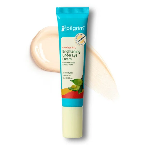 Pilgrim 4% Vitamin C Brightening Under Eye Cream - 15 ml - Available at AfnoBazar Nepal