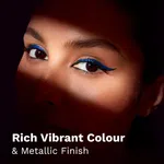 Pilgrim Oh The Drama! Metallic Liquid Eyeliner - Blue Rebel (3.5 ml) - Available at AfnoBazar Nepal