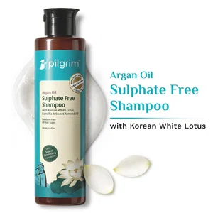 Pilgrim Argan Oil Sulphate-Free Shampoo with Korean White Lotus & Camellia - 200 ml - Available at AfnoBazar Nepal