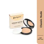 Pilgrim Dream Matte Compact Powder - Classic Nude (9 g) - Available at AfnoBazar Nepal