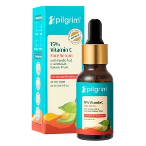 Pilgrim 15% Vitamin C Face Serum for Advanced Brightness - 20 ml - Available at AfnoBazar Nepal