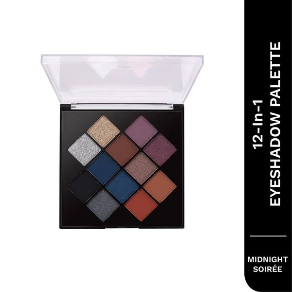 Pilgrim The Spanish Collection 12-in-1 Eyeshadow Palette - Midnight Soirée (24 g) - Available at AfnoBazar Nepal