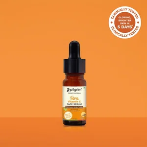 Pilgrim 10% Vitamin C Face Serum with 5% Niacinamide for Daily Brightness - 10 ml - Available at AfnoBazar Nepal