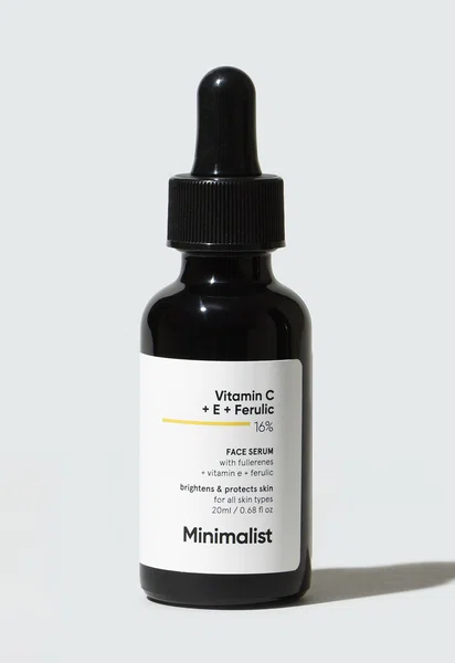 Minimalist Vitamin C + E + Ferulic 16% Face Serum - 20 ml - Available at AfnoBazar Nepal