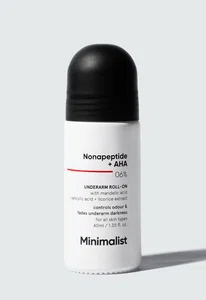 Minimalist Nonapeptide + AHA 6% Underarm Roll-On - 40 ml - Available at AfnoBazar Nepal