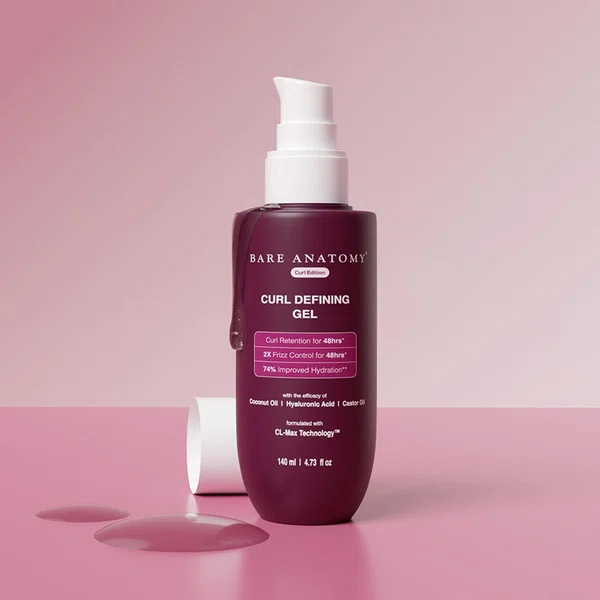 Bare Anatomy Expert Curl Defining Gel with Coconut Oil & Hyaluronic Acid - 140 ml - Available at AfnoBazar Nepal