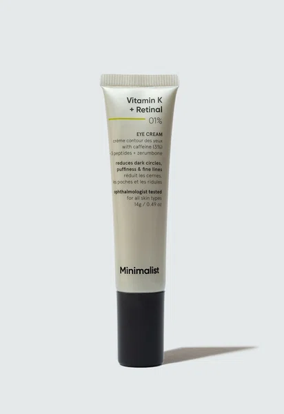 Minimalist Vitamin K + Retinal 1% Eye Cream - 14 g - Available at AfnoBazar Nepal