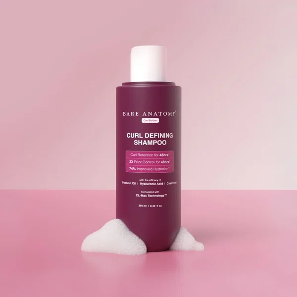 Bare Anatomy Expert Curl Defining Shampoo with Hyaluronic Acid - 250 ml - Available at AfnoBazar Nepal