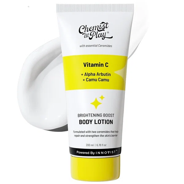 Chemist at Play Brightening Body Lotion with Arbutin & Vitamin C - 200 ml - Available at AfnoBazar Nepal