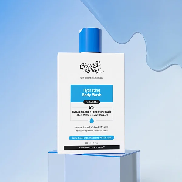 Chemist at Play Hydrating Body Wash with Hyaluronic Acid & Coconut Oil - 236 ml - Available at AfnoBazar Nepal