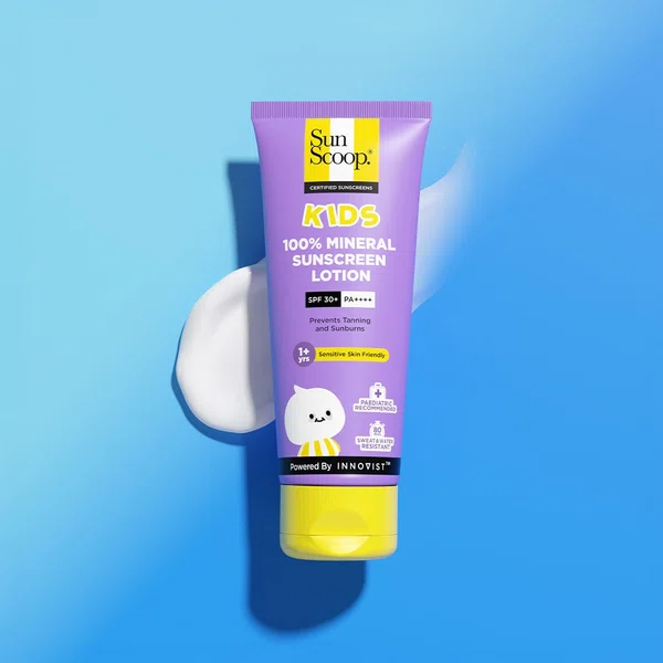 SunScoop 100% Mineral Kids Sunscreen SPF 30+ PA++++ - 75 ml - Available at AfnoBazar Nepal
