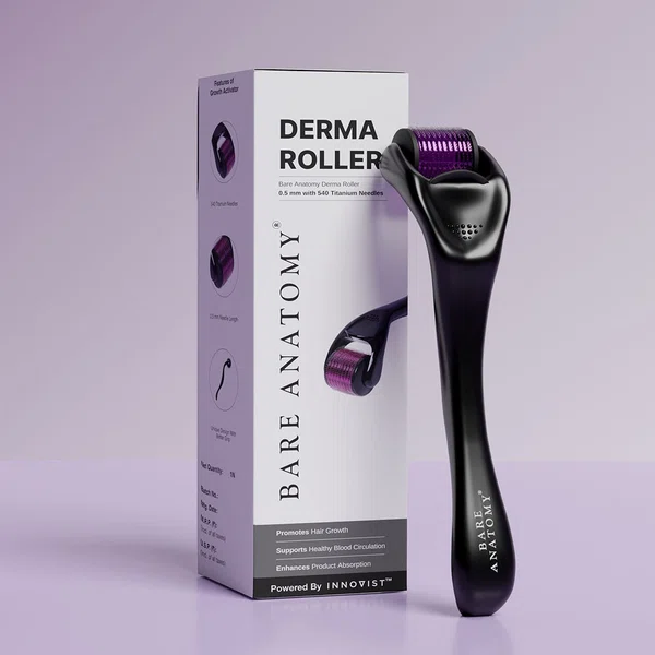 Bare Anatomy Derma Roller 0.5 mm for Hair Growth - Available at AfnoBazar Nepal