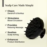 Bare Anatomy Silicone Scalp Massager for Hair Growth & Scalp Exfoliation - Available at AfnoBazar Nepal