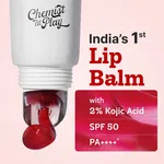 Chemist at Play Ceramides + 2% Kojic Acid Tinted Lip Balm SPF 50 PA++++ (Cherry) - 10 g - Available at AfnoBazar Nepal
