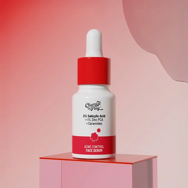Chemist at Play Acne Control Face Serum with 2% Salicylic Acid & Lactic Acid - 10 ml - Available at AfnoBazar Nepal