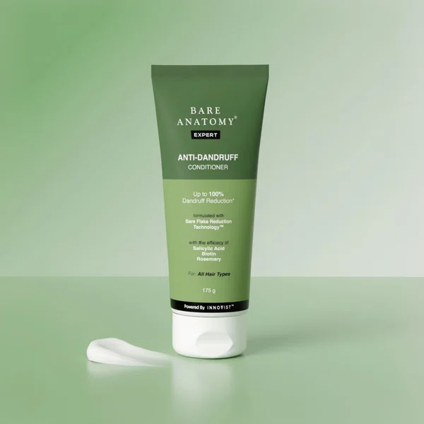 Bare Anatomy Expert Anti-Dandruff Hair Conditioner with Salicylic Acid, Biotin & Rosemary - 175 g - Available at AfnoBazar Nepal