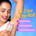 Chemist at Play Tri-Active Underarm Roll On for Hair Growth Reduction (Aqua) - 40 ml - Available at AfnoBazar Nepal
