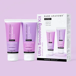 Bare Anatomy Ultra Smoothing Travel Kit - Shampoo 40 ml & Hair Mask 40 g - Available at AfnoBazar Nepal