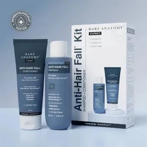 Bare Anatomy Expert Anti-Hair Fall Travel Kit - Shampoo 100 ml & Conditioner 100 g - Available at AfnoBazar Nepal