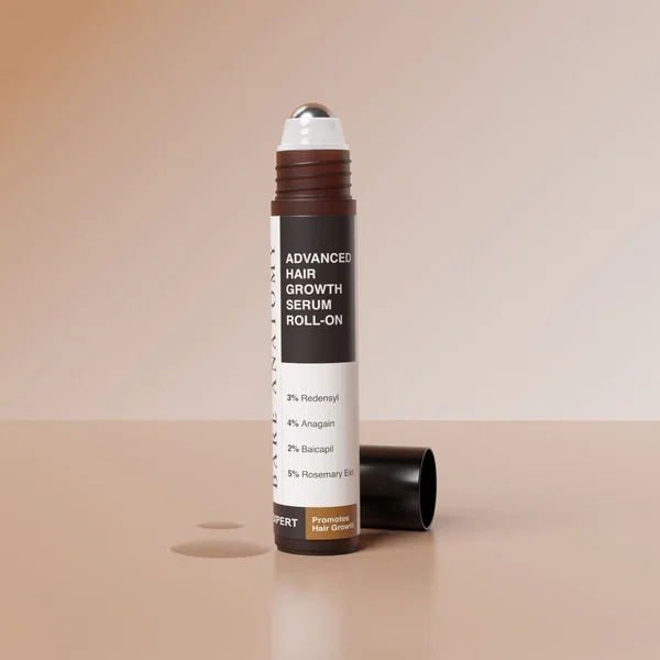 Bare Anatomy Advanced Hair Growth Serum Roll-On with 5% Rosemary & 3% Redensyl - 25 ml - Available at AfnoBazar Nepal