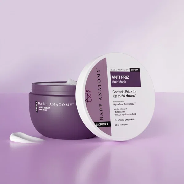 Bare Anatomy Expert Anti-Frizz Hair Mask with Hyaluronic Acid & Fatty Acids - 250 g - Available at AfnoBazar Nepal
