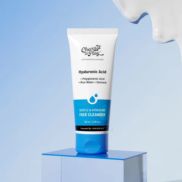 Chemist at Play Gentle & Hydrating Face Cleanser with Rice Water & Oatmeal - 100 ml - Available at AfnoBazar Nepal