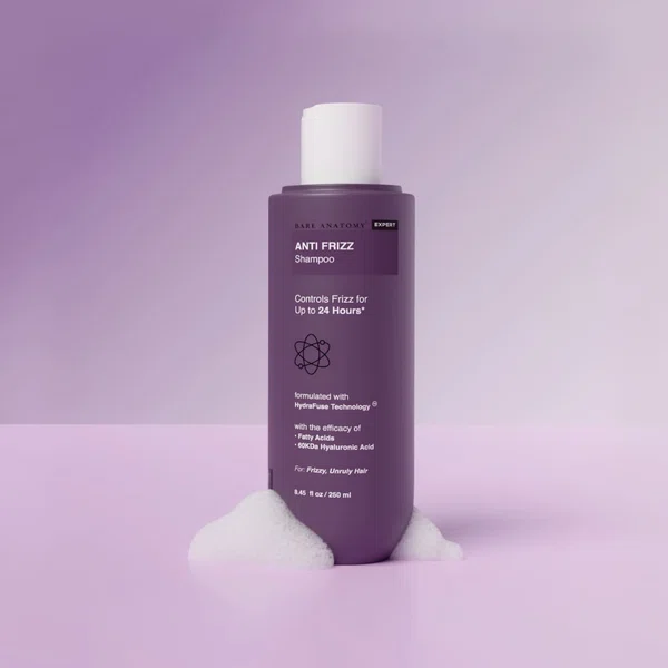 Bare Anatomy Expert Anti-Frizz Shampoo with Rice Protein & Hyaluronic Acid - 250 ml - Available at AfnoBazar Nepal