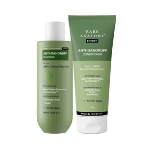 Bare Anatomy Expert Anti-Dandruff Travel Kit - Shampoo 100 ml & Conditioner 100 g - Available at AfnoBazar Nepal