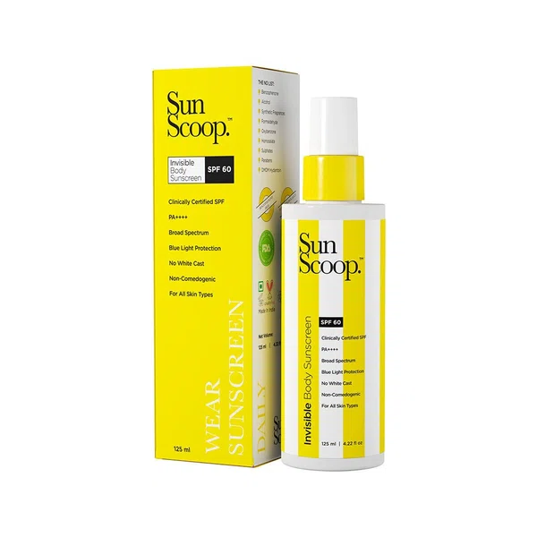 SunScoop Invisible Body Sunscreen SPF 60 - 125 ml - Available at AfnoBazar Nepal