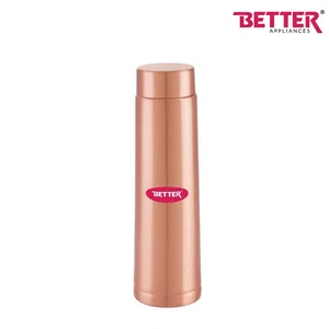 Better Satveda Copper Bottle 1000 ml, Premium-grade pure copper construction, Leak-proof screw cap