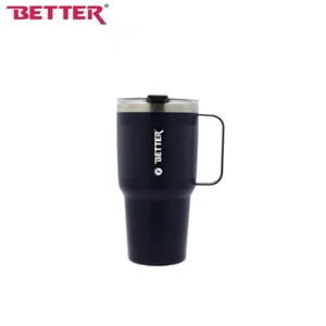 Better Shore Mug 900ml, High-quality 304 food-grade stainless steel, Food-grade silicone straw