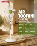 Better Air Toofani Stand Fan, Powerful Cooling, Quiet Operation, 3-Speed Settings, Adjustable Height image 2