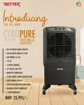 Better Cyropure Air Cooler 90 Liter, 18" Metal Fan Type, Air Throw Upto 6000 m3/hr, Cooling Upto 600 Sq. ft. image 2