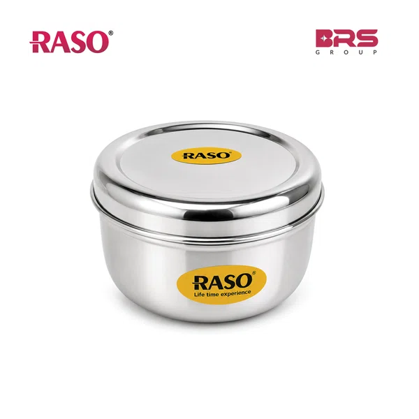 Raso Puri Dibba (normal) 7*9- 3 Pcs Set, Multi Purpose Lunch Box, High Grade Steel, Rust Free, Dishwasher Safe