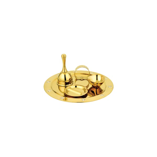 Raso Pooja Thali Set By Better - A Traditional Touch