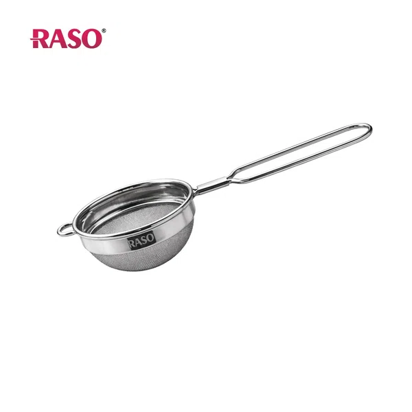 Raso SS Tea Strainer Double Jali Normal, High Grade Steel, Elegant Mirror Finish, Corrosion Resistant