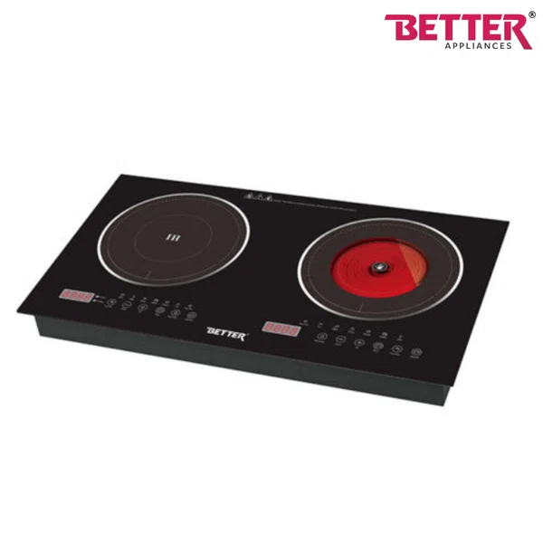 Better Miracle Infrared + Induction Cooktop, 4000 W, Sliding touch controller, Four-digit digital display